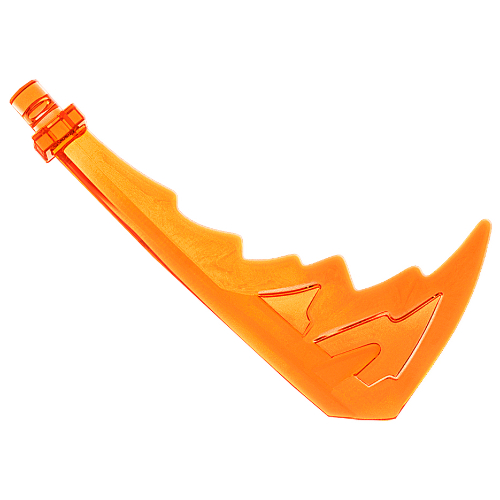 Lego Weapon Katana with Trailing Effect / Trans-Orange
