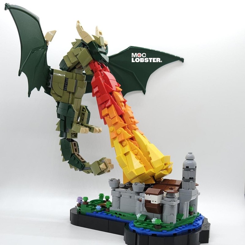 Lego Dragon Attack on the Citadel