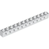 Lego Technic Brick 1 x 12 [11 Pin Holes] / White