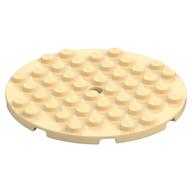 Lego Plate Round 8 x 8 / Tan