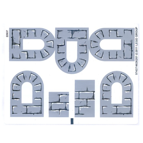 Lego Sticker Sheet for Set 4183-1