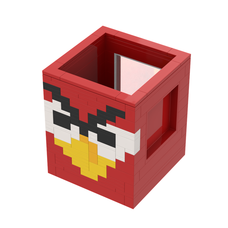 Lego Angry Bird 'Red' GBC Ball Bin or pen cup
