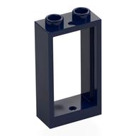 Lego Window 1 x 2 x 3 Flat Front / Dark Blue