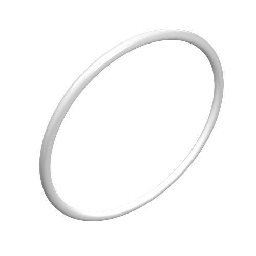 Lego Technic Rubber Belt Large [33mm ID] [Round Cross Section] / White