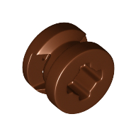 Lego Wheel 8 x 6 with Slot / Reddish Brown