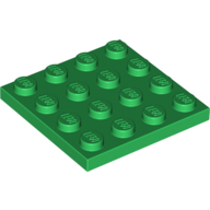 Lego Plate 4 x 4 / Green