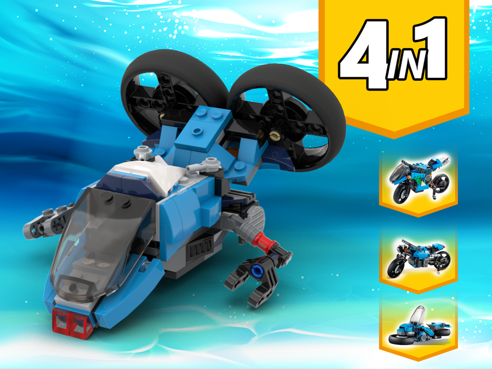 Lego 31114 submarine Alternative Build