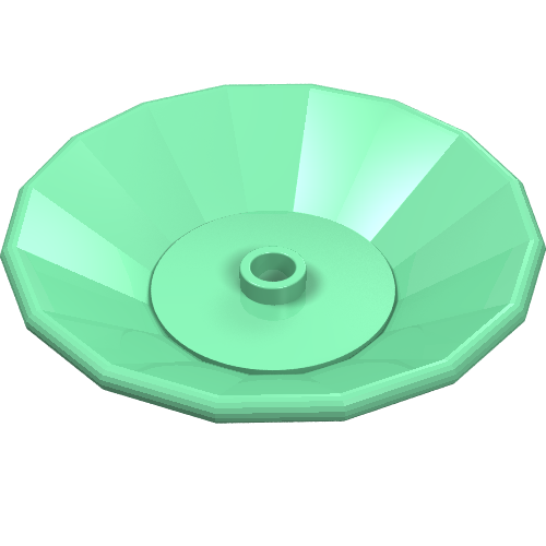 Lego Dish 5 x 5 / Medium Green