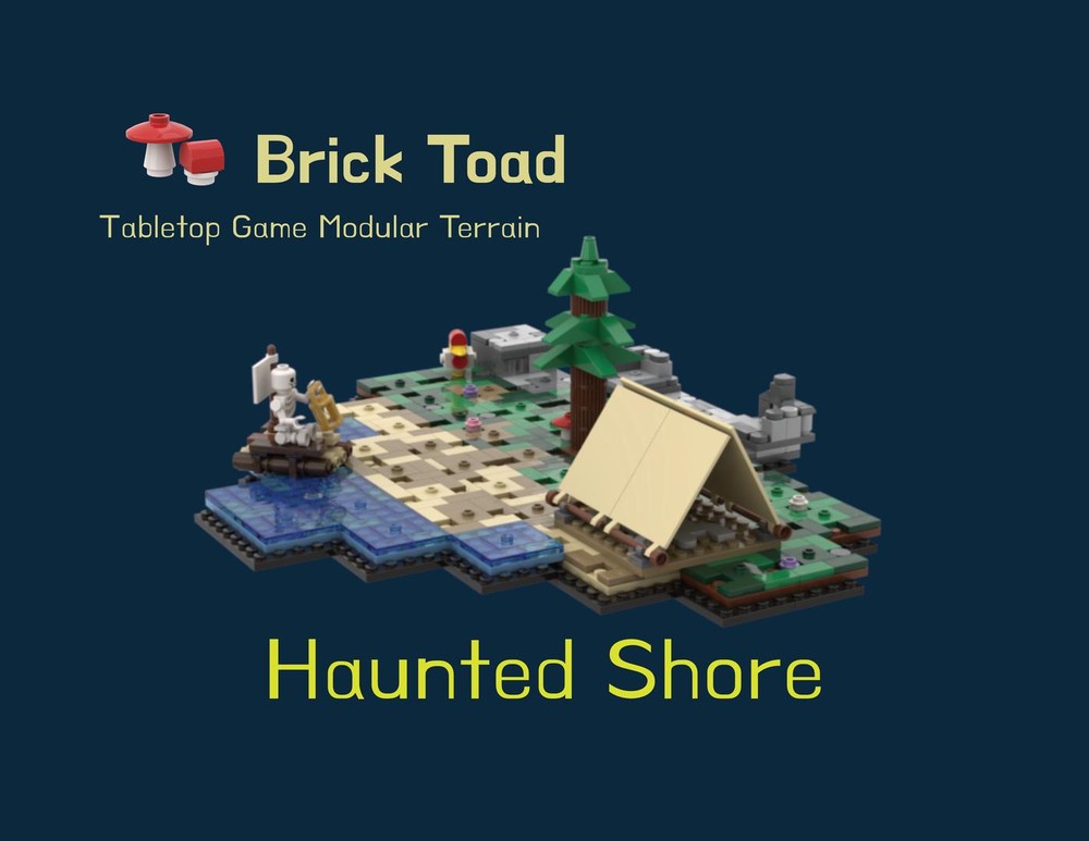 Lego Haunted Shore - Tabletop Game Modular Terrain - Brick Toad
