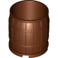 Lego Barrel 4 x 4 x 3.5 / Reddish Brown