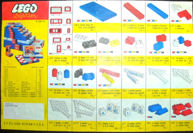 Lego 1963 Belgian (B-158-be.)