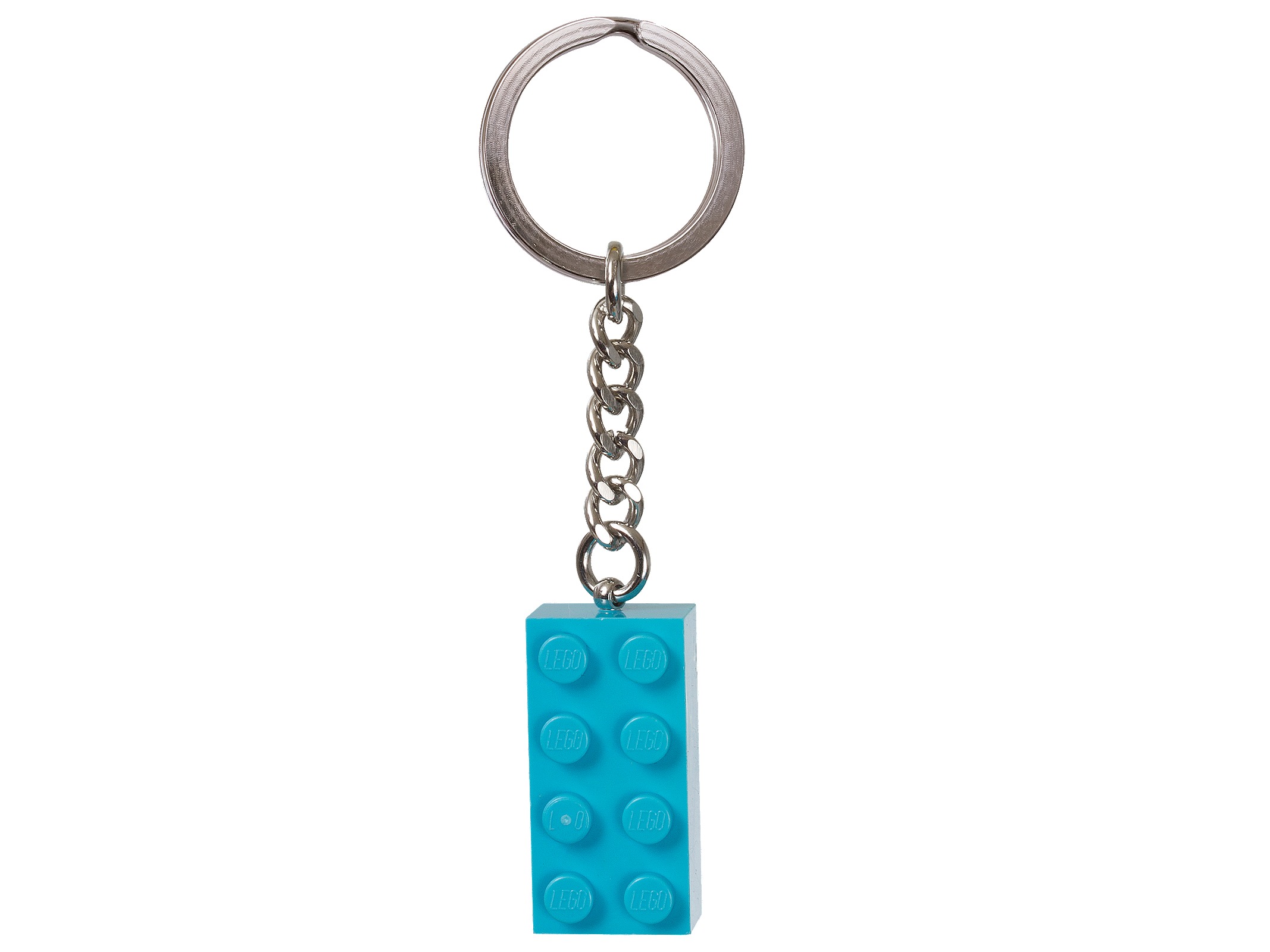 Lego Turquoise Brick Key Chain