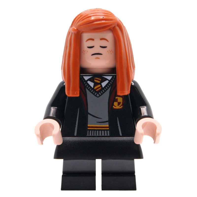 Lego Ginny Weasley, Open Gryffindor Robes, Short Legs, Skirt