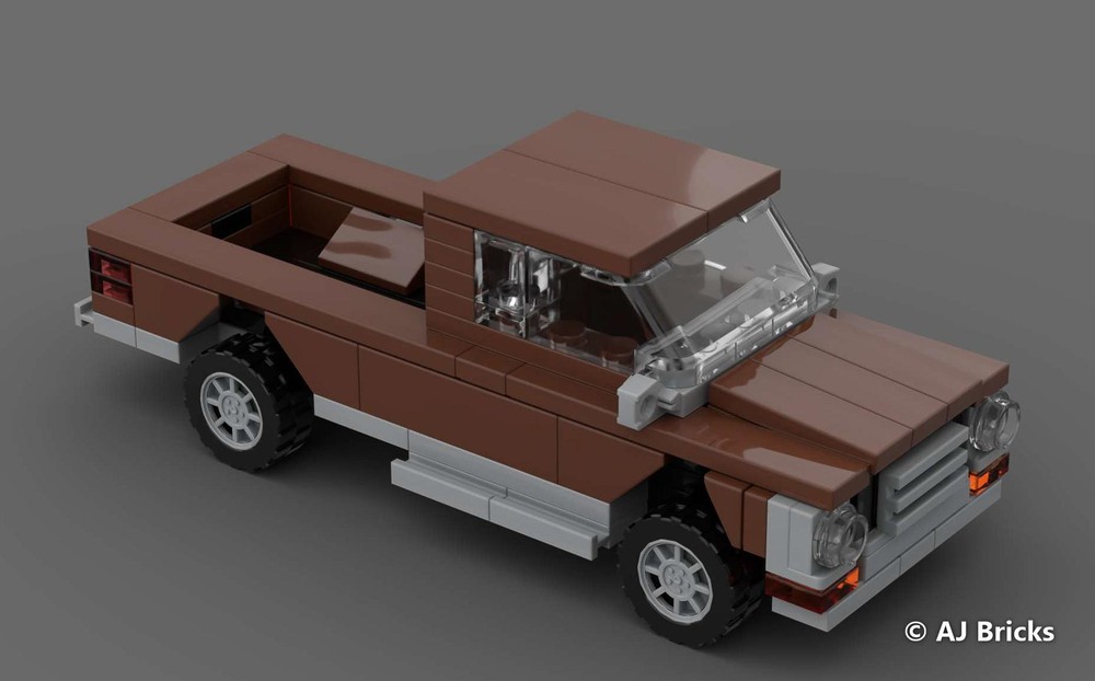 Lego 1:48 Scale Dodge Pickup Truck (1970s Version)