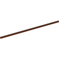 Lego Hose Rigid 3mm D. 16L / 12.8cm / Reddish Brown