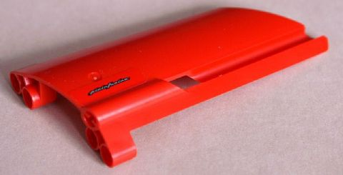 Lego Technic, Panel Fairing #21 Large Long, Small Hole, Side B with 'pininfarina' Pattern (Sticker) - Set 8653