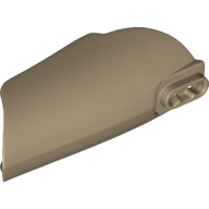 Lego Large Figure Limb Cover, Armor with Ball Joint Socket and 2 Holes [Plain] / Dark Tan