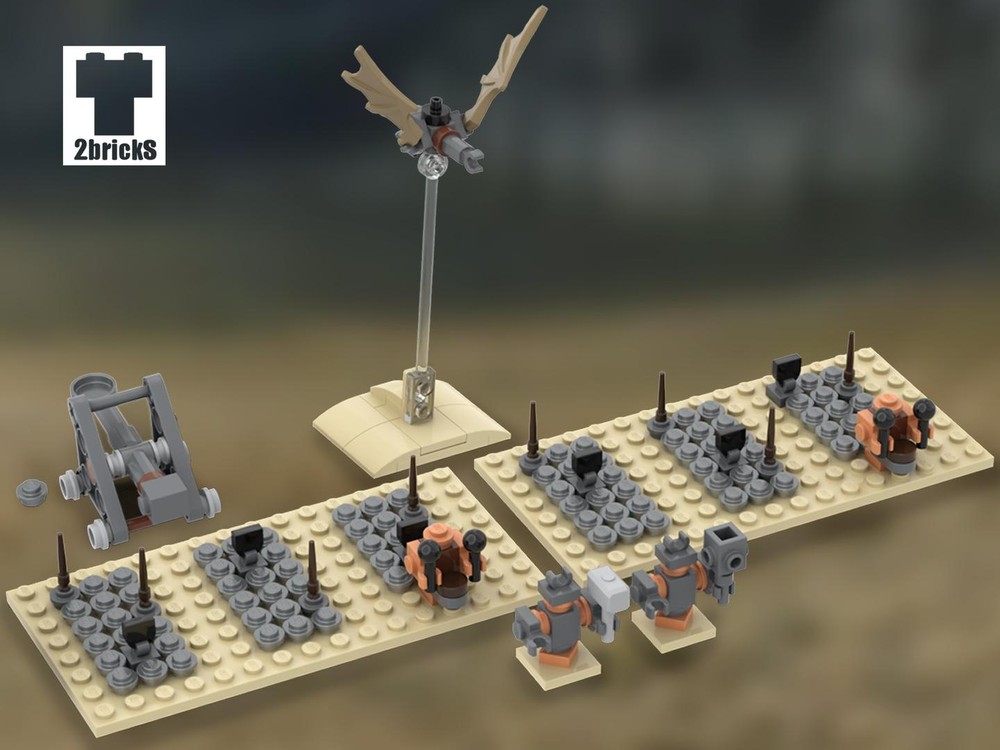 Lego White City Expansion Part 4: Soldiers, Catapult, Trolls and Ring Wraith!