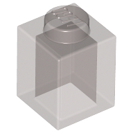 Lego Brick 1 x 1 / Trans-Brown
