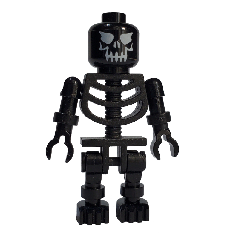 Lego Skeleton, Evil Face, Black