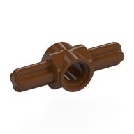 Lego Technic Pin Connector Hub with 2 Axles / Reddish Brown
