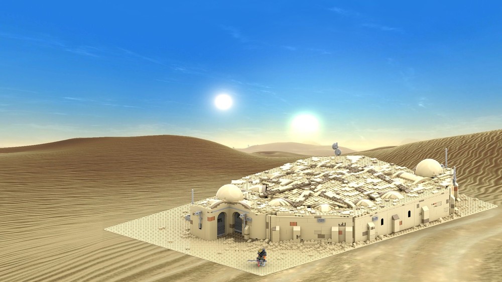 Lego Tatooine: Cantina of Mos Eisley with roof