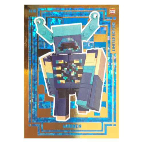 Lego Trading Card, Minecraft Series 2 Boom-Bastic, Gold Card - Warden / [No Color/Any Color]