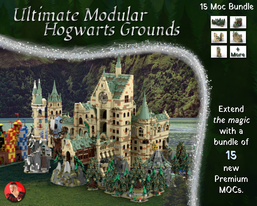 Lego Ultimate Modular HP Castle Grounds Bundle
