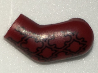 Lego Arm, Left with Black Brocade Pattern