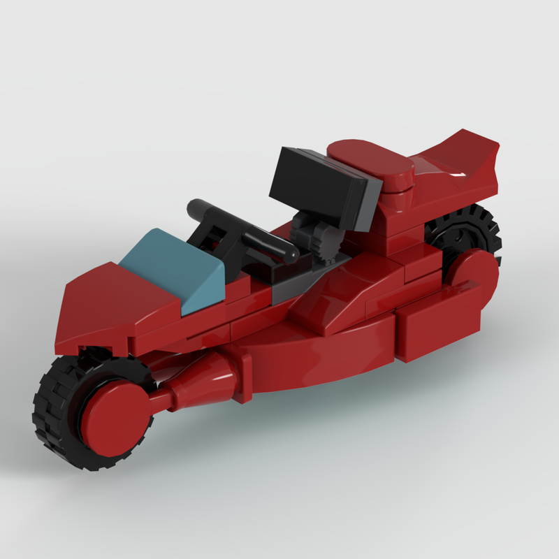 Lego Minifig-scale futuristic bike