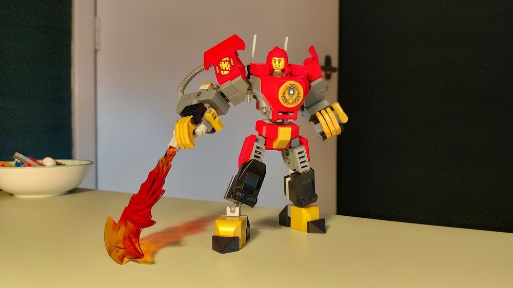 Lego Wyldfyre's mech storm rider