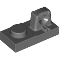 Lego Hinge Plate 1 x 2 Locking with 1 Finger On Top / Dark Bluish Gray