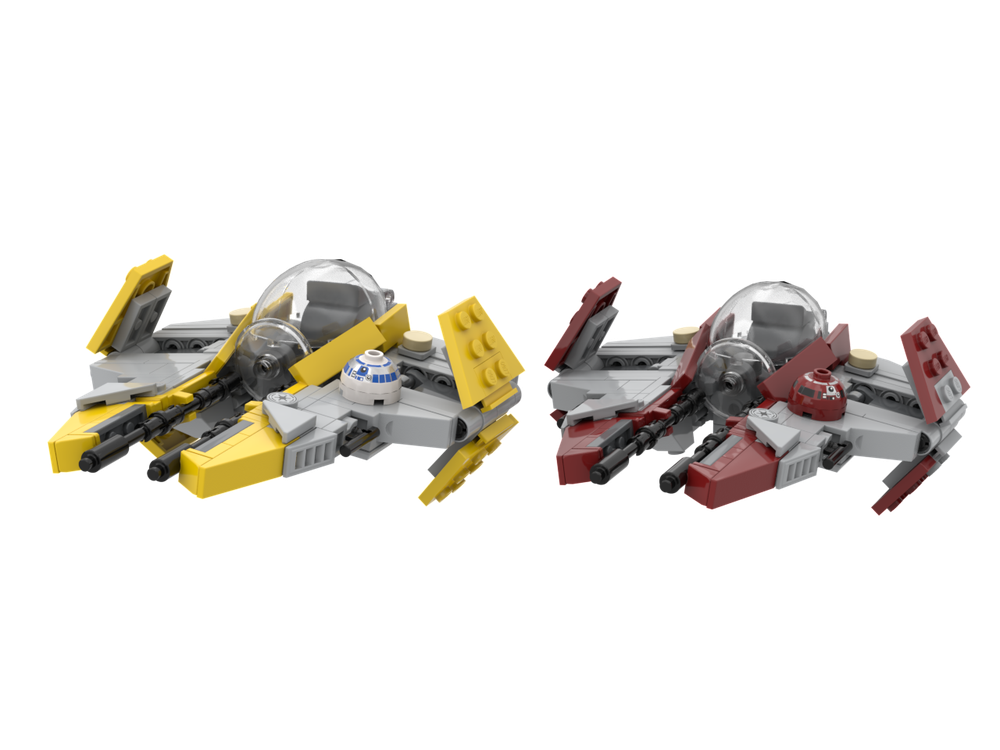 Lego Eta-2 Actis-Class Interceptor (minifigure scale)