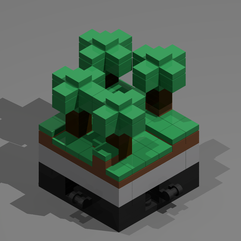 Lego micro biomes: oak forest