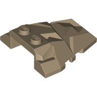 Lego Brick Wedged, Sloped 4 x 4 Fractured Polygon Top / Dark Tan