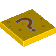 Lego Tile Pack 2 x 2, Vidiyo Prints [All Tiles] / Yellow