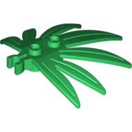 Lego Plant, Leaves 6 x 5 Swordleaf with Clip [Thick U Clip]