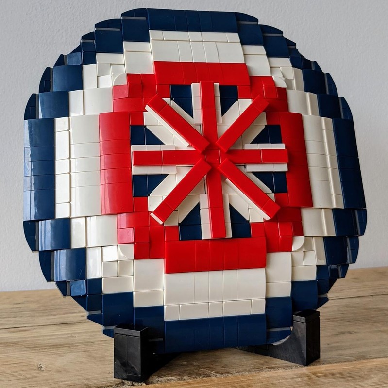 Lego Captain Britain Shield (1:3 Scale)