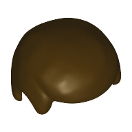 Lego Hair Smooth / Dark Brown