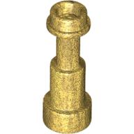 Lego Equipment Telescope / Torch / Spyglass, Support Round 1 x 1 x 1 2/3 / Pearl Gold