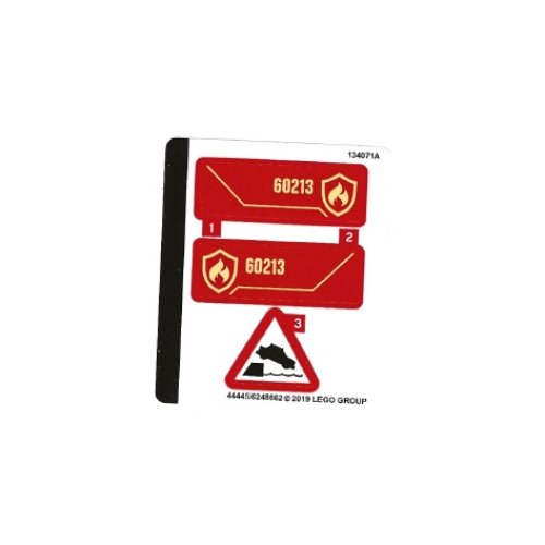 Lego Sticker Sheet for Set 60213-1