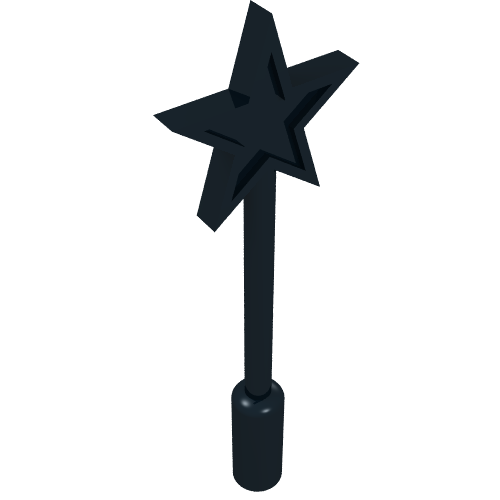 Lego Equipment Magic Wand / Black