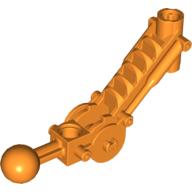 Lego Large Figure Skeletal, Limb, Angular with Ball Joint, and Axle Hole / Orange