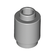 Lego Brick Round 1 x 1 Open Stud / Light Bluish Gray