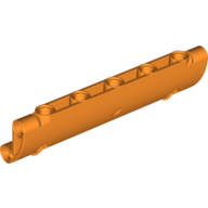 Lego Technic Panel Curved 11 x 3 with 2 Pin Holes through Panel Surface / Orange