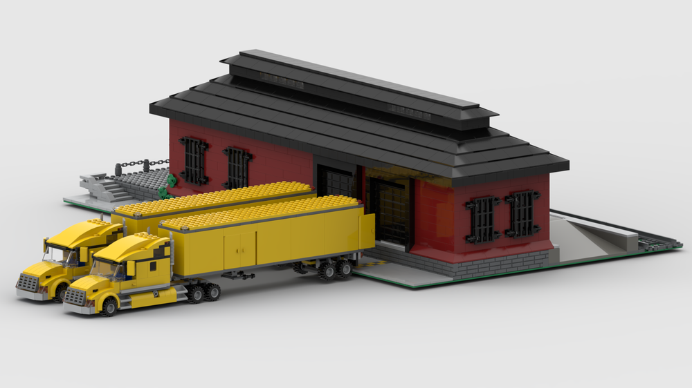 Lego Railway warehouse