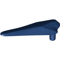 Lego Animal Body Part, Dinosaur, Pteranodon Jaw Bottom with Pin [Flexible Plastic] / Dark Blue