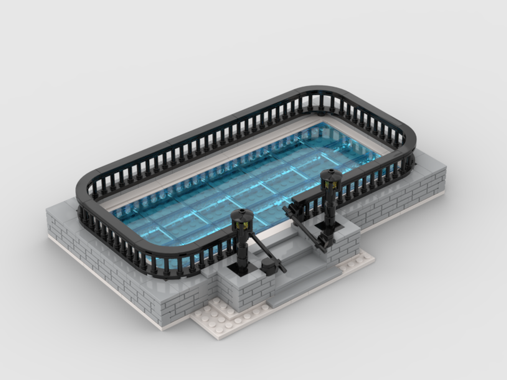Lego WINTER VILLAGE SKATING RINK MOC