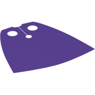 Lego Neckwear Cape, Standard with Dark Purple Back [Traditional Starched Fabric] / Dark Red