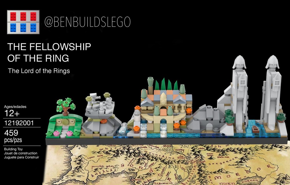 Lego The Fellowship of the Ring skyline (Lite)